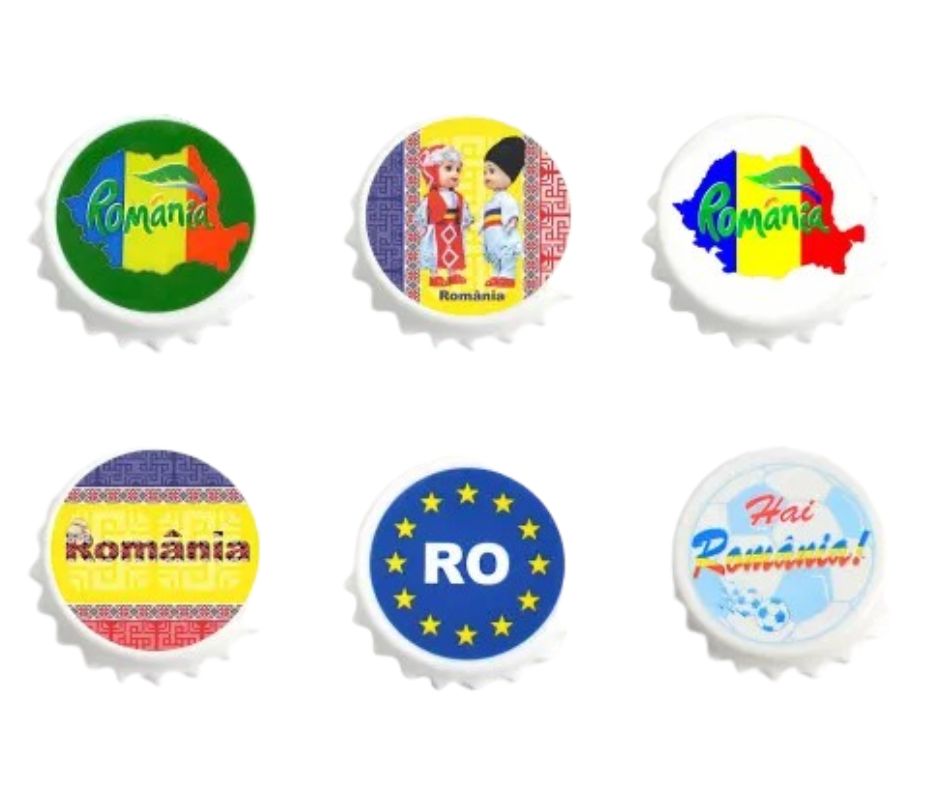 Desfăcătoare sticle decapsare/ desfiletare, suveniruri cu motive tradiționale, diferite modele, Arhi Design