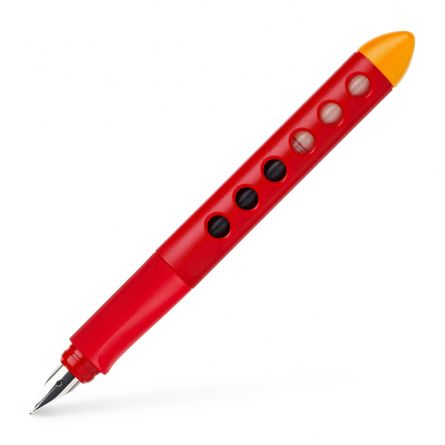 Stilou școlar Scribolino, roșu, stângaci, Faber-Castell