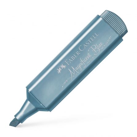 Textmarker albastru metalizat 1546 Faber-Castell
