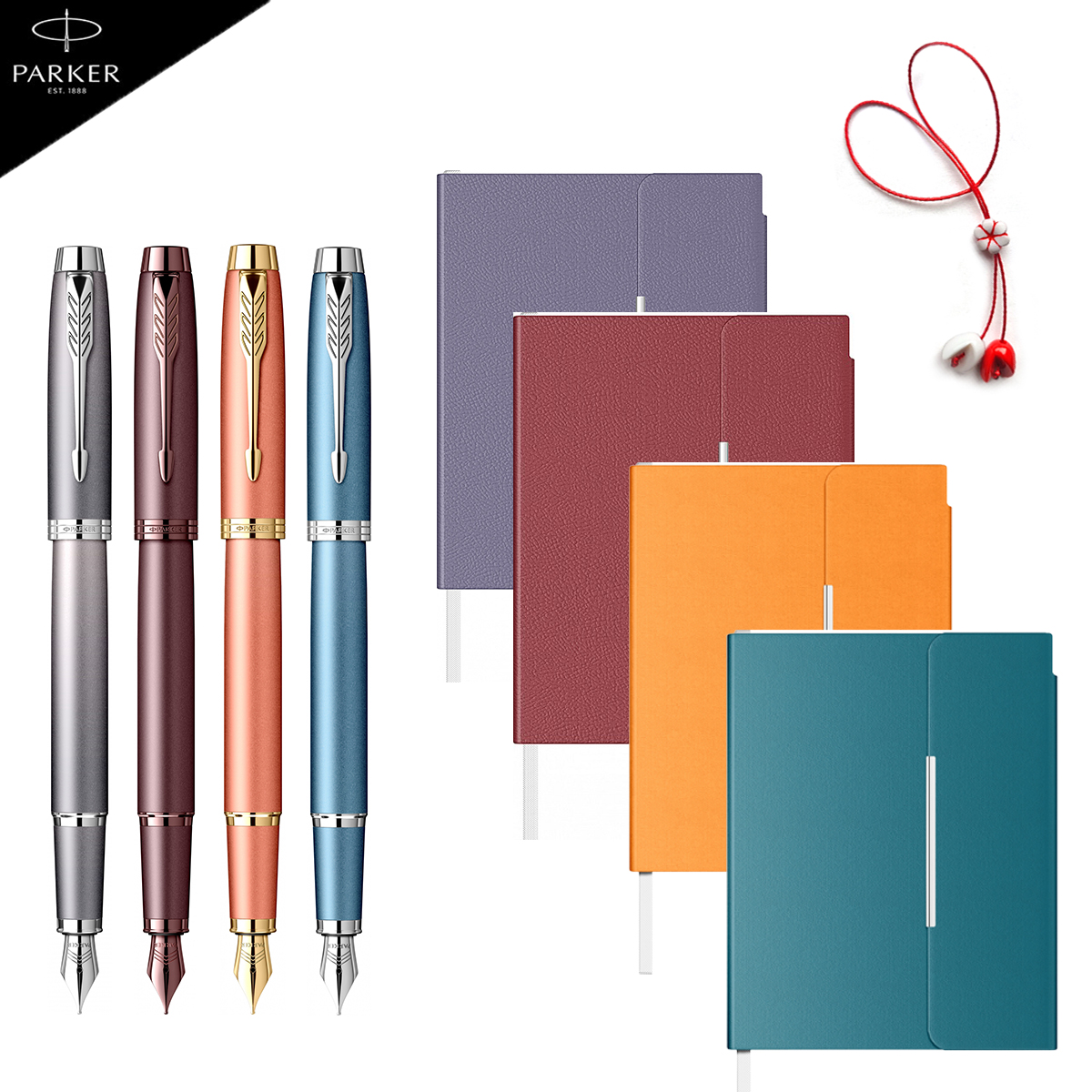 Set Stilou IM Rituals, Agendă B6 Velvet și Mărțisor, Parker