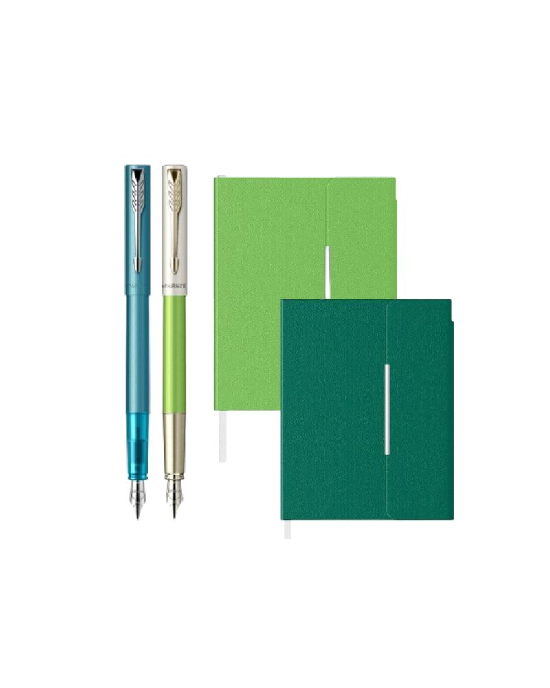 Set Stilou Vector XL, Agendă B6 Velvet, Parker