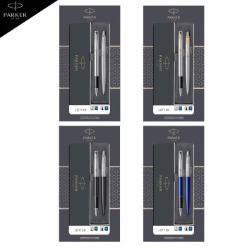 Set pix și stilou Jotter Royal albastru, negru, SS CT, SS GT, Parker