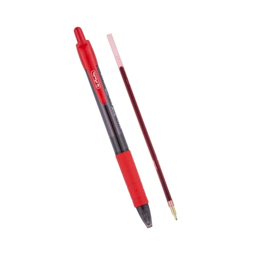 Pix cu gel Smoothy, 0,7 mm, rosu, set 12, Herlitz