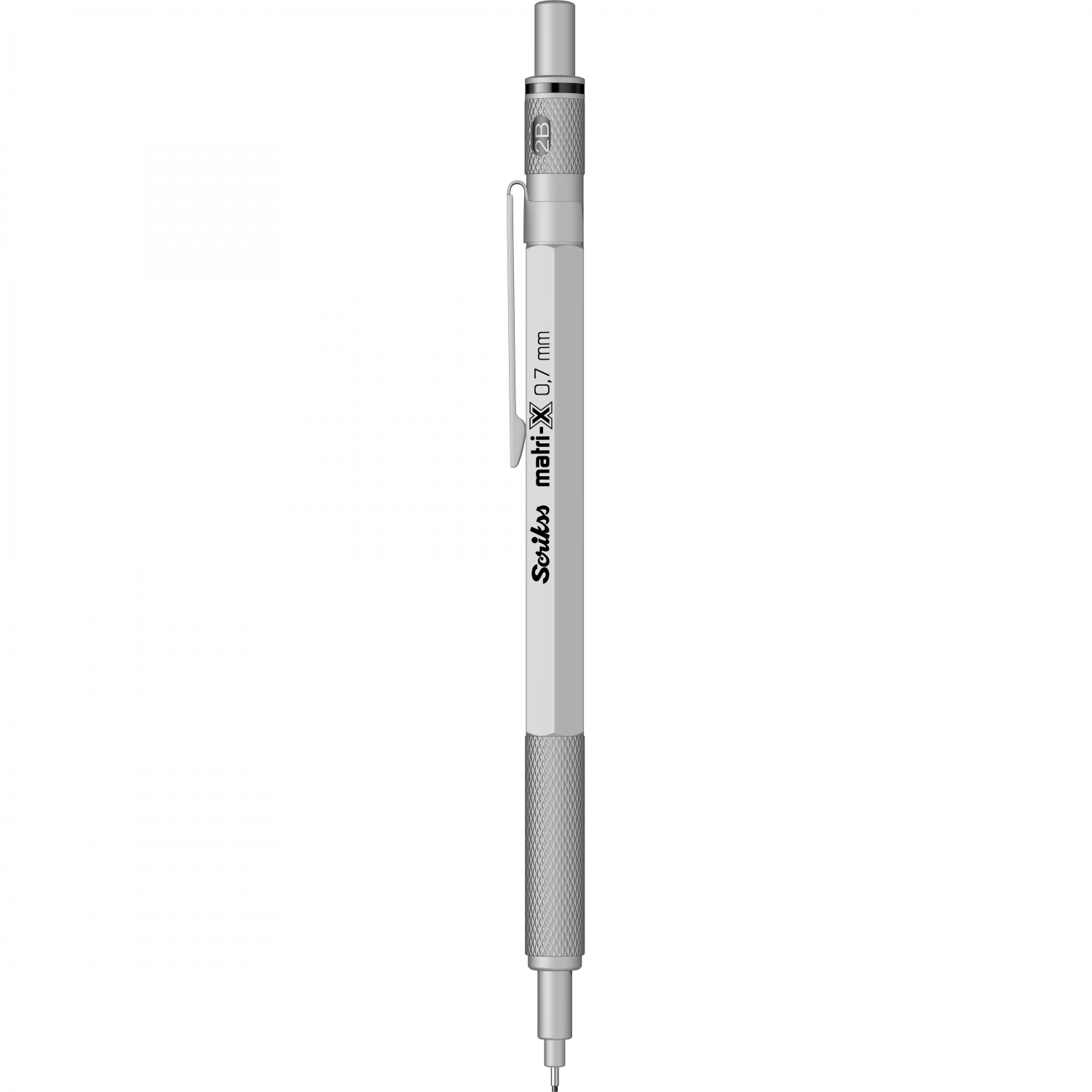 Creion mecanic 0.7 mm, Matri-X, light grey, Scrikss