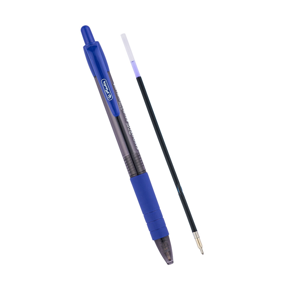 Pix cu gel Smoothy, 0,7 mm, albastru, set 24, Herlitz
