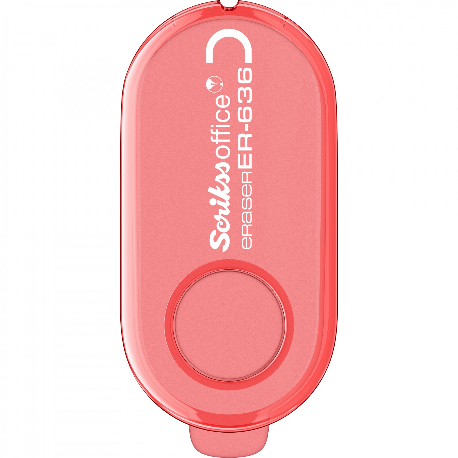 Radiera creion cu suport Rotary Eraser ER 636 roz, Scrikss