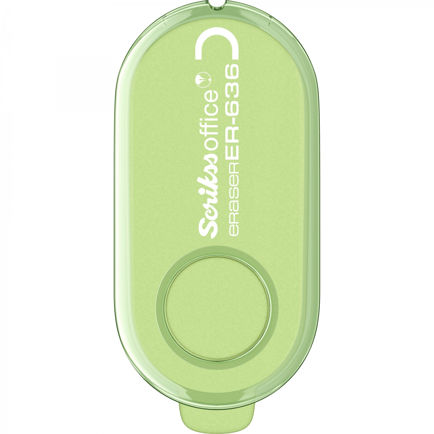 Radiera creion cu suport Rotary Eraser ER 636 vernil, Scrikss