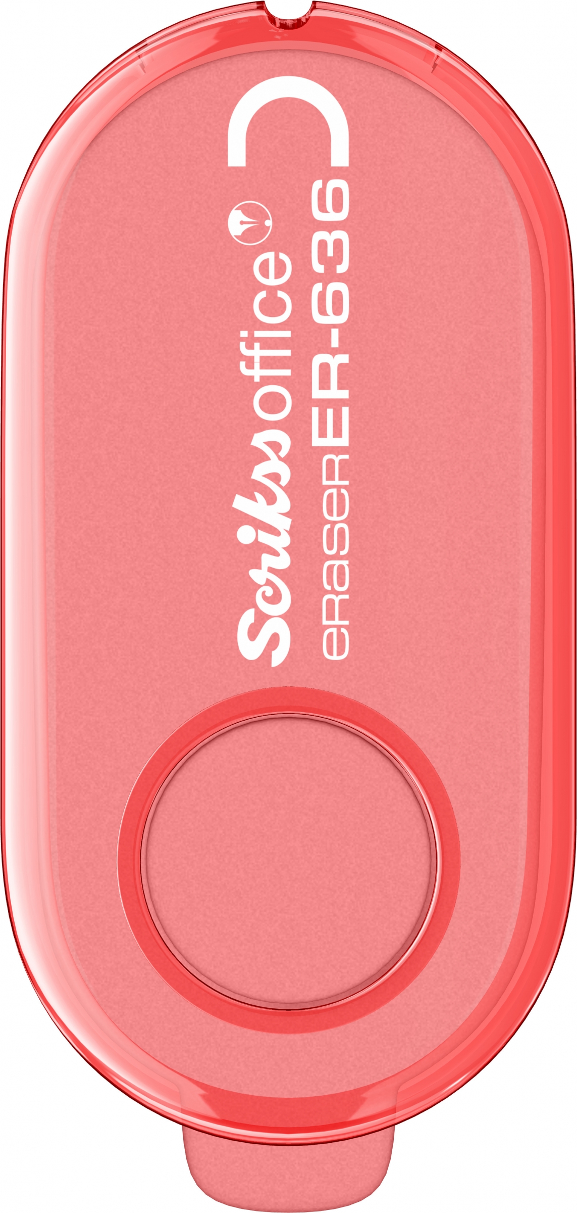 Radiera creion cu suport Rotary Eraser ER 636 roz, Scrikss