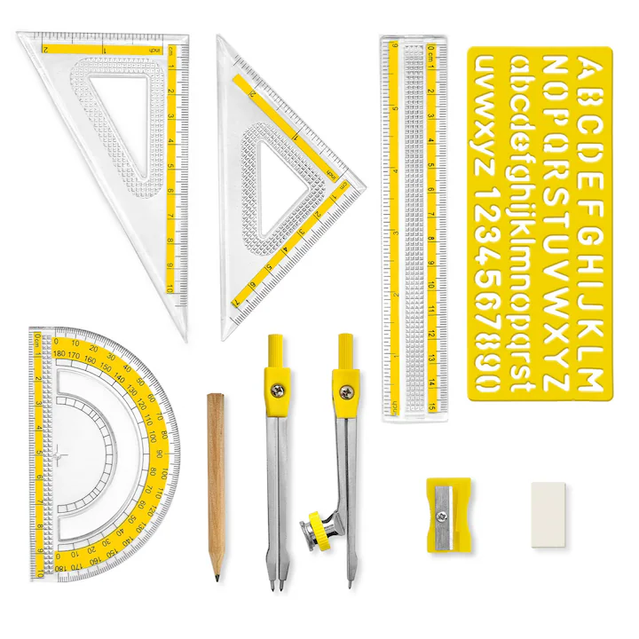 Set geometrie 10 piese, Aristo